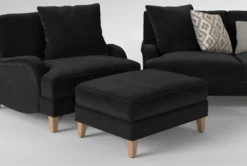 Abigail IV Sofa/Loveseat/Chair/Ottoman Set -Furniture Store 307515 grey fabric living room set detail 45