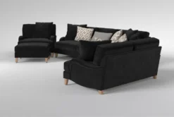 Abigail IV Sofa/Loveseat/Chair/Ottoman Set -Furniture Store 307515 grey fabric living room set side 20