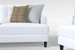 Edge Chenille Sofa/Loveseat/Chair/Ottoman Set 13 Edge Chenille Sofa/Loveseat/Chair/Ottoman Set -Furniture Store 307534 white fabric living room set detail 45