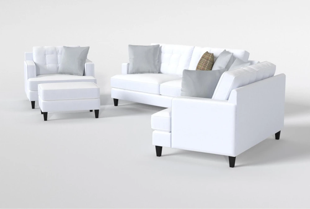 Edge Chenille Sofa/Loveseat/Chair/Ottoman Set 6 Edge Chenille Sofa/Loveseat/Chair/Ottoman Set - Image 4