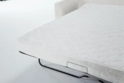 Belinha II Opal 95" Queen Sleeper Sofa -Furniture Store 307573 white fabric sleeper detail 48