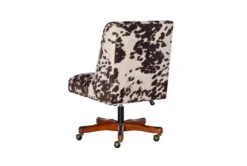 Callippe Brown Cowprint Office Chair -Furniture Store 307706 brown polyester office chair back 82
