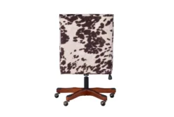 Callippe Brown Cowprint Office Chair -Furniture Store 307706 brown polyester office chair back 83