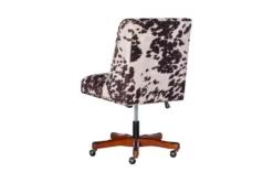 Callippe Brown Cowprint Office Chair -Furniture Store 307706 brown polyester office chair back 84