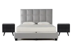 Boswell California King Upholstered Storage 3 Piece Bedroom Set With 2 Joren Nightstands