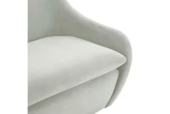 Layne Light Grey Velvet 65" Loveseat -Furniture Store 308730 grey fabric settee detail 44 1