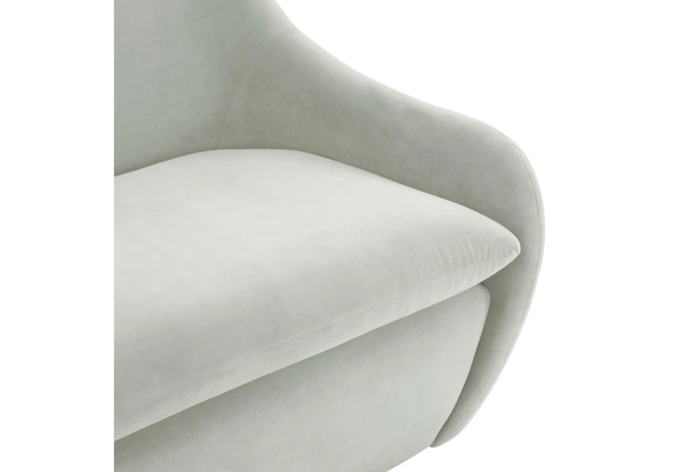 Layne Light Grey Velvet 65" Loveseat 5 Layne Light Grey Velvet 65" Loveseat - Image 3