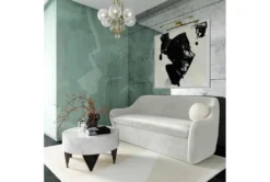 Layne Light Grey Velvet 65" Loveseat -Furniture Store 308730 grey fabric settee room 85 1