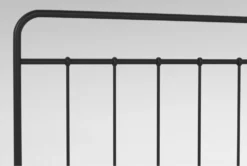 Kyrie Black Full Metal Panel 3 Piece Bedroom Set With Clark Chest Of Drawers + 1-Drawer Nightstand -Furniture Store 309013 black metal bedroom set detail 45