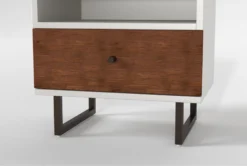 Kyrie Black Full Metal Panel 3 Piece Bedroom Set With Clark Chest Of Drawers + 1-Drawer Nightstand -Furniture Store 309013 black metal bedroom set detail 47