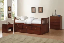 Kory Cherry Nightstand -Furniture Store 309294 brown wood nightstand room 86