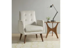 Morgan Accent Chair -Furniture Store 309561 beige wood accent chair room 85
