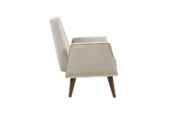 Morgan Accent Chair -Furniture Store 309561 beige wood accent chair side 14