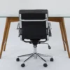 Alton Glass Desk + Moby Grey Low Back Rolling Office Chair 2 Alton Glass Desk + Moby Grey Low Back Rolling Office Chair -Furniture Store 309866 brown wood desk and chair set signature 01