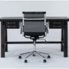 Jaxon Desk + Wendell Office Chair -Furniture Store 309895 black wood desk and chair set signature 01