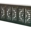 Lattice Fretwork + Mirrored 6 Door Sideboard -Furniture Store 310098 grey wood buffet signature 02
