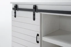 Noah Rustic White 84" Tv Stand -Furniture Store 310182 white wood media console detail 44