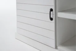 Noah Rustic White 84" Tv Stand -Furniture Store 310182 white wood media console detail 45