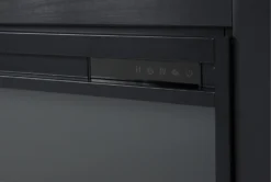 Linette 84" Fireplace Tv Stand -Furniture Store 310197 black wood media console detail 44