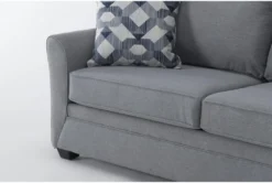 Jaylen Cement 2 Piece 74" Full Sleeper Sofa & Loveseat Set -Furniture Store 312666 grey fabric sofa and loveseat set detail 45