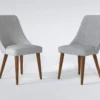Moda II Grey Dining Side Chair Set Of 2 -Furniture Store 312810 grey fabric dining chair signature 01