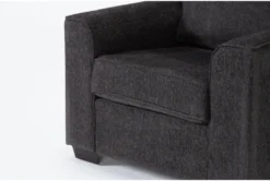 Shea Charcoal Chair -Furniture Store 313029 grey fabric chair detail 45