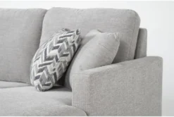 Stark Light Grey Sofa With Reversible Chaise & Light Grey Swivel Chair -Furniture Store 313049 grey fabric living room set detail 45