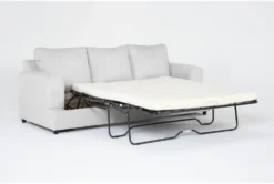 Mialni II 96" Queen Sleeper Sofa -Furniture Store 313349 grey fabric sleeper side 19