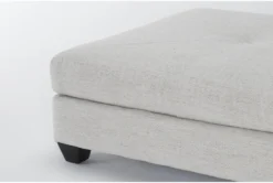 Harper III Chenille Square Cocktail Ottoman -Furniture Store 313365 beige fabric cocktail ottoman detail 44