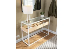 Tray White Console Table -Furniture Store 313754 white metal sofa table room 86