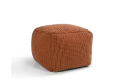 18X18X14 Terracota Performance Knit Indoor Outdoor Pouf
