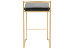 Ian Black Faux Leather Low Back Counter Stool Set Of 2 16 Ian Black Faux Leather Low Back Counter Stool Set Of 2 -Furniture Store 314309 black faux leather counter height stool back 82