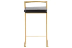 Ian Black Faux Leather Low Back Counter Stool Set Of 2 12 Ian Black Faux Leather Low Back Counter Stool Set Of 2 -Furniture Store 314309 black faux leather counter height stool front 02