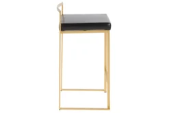 Ian Black Faux Leather Low Back Counter Stool Set Of 2 13 Ian Black Faux Leather Low Back Counter Stool Set Of 2 -Furniture Store 314309 black faux leather counter height stool side 14