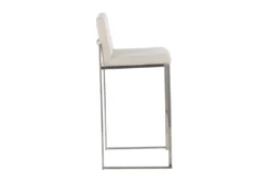 Ian Beige Fabric High Back Barstool Set Of 2 10 Ian Beige Fabric High Back Barstool Set Of 2 -Furniture Store 314342 white polyester bar stool side 14