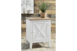 Selburg White/Brown Accent Cabinet -Furniture Store 315324 room 85