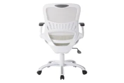 Caty White Mesh Office Chair With Wheels -Furniture Store 315490 white polyester office chair detail 45