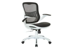 Caty Black Mesh Office Chair With Wheels