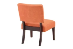 Jasmine Tangerine Accent Chair -Furniture Store 316079 orange plywood accent chair detail 45