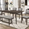 Eamer 89" Dining Set For 6