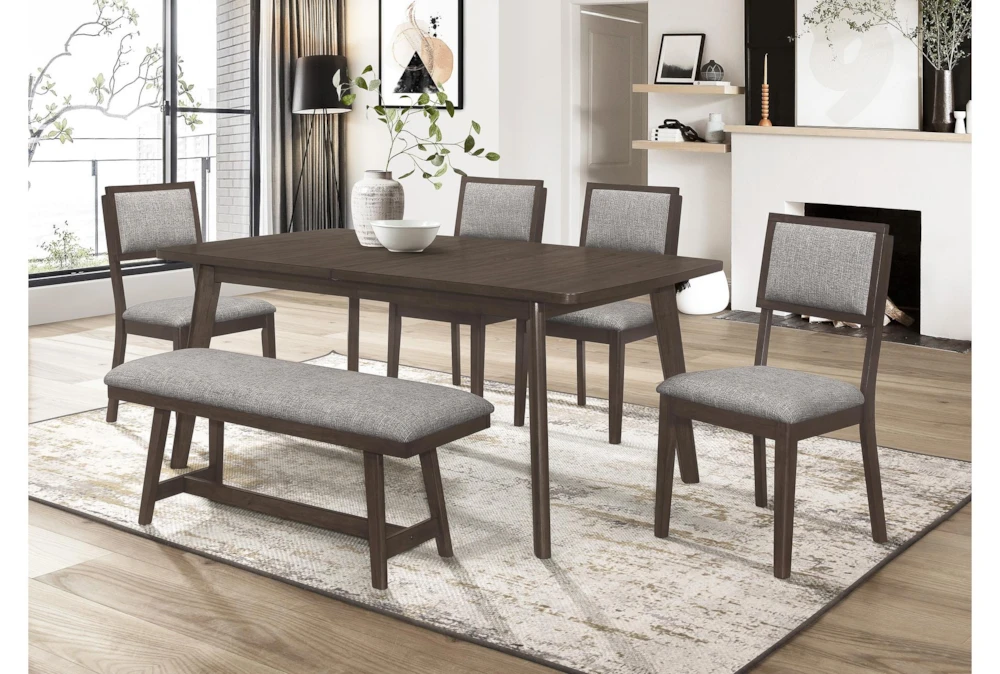 Eamer 89" Dining Set For 6 3 Eamer 89" Dining Set For 6