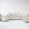 Ashfield 4 Piece Sofa, Loveseat, Chair & Ottoman Set -Furniture Store 316874 beige fabric living room set signature 01