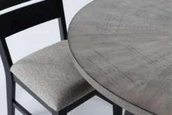 Matty 48" Round Dining Set For 4 -Furniture Store 316956 black wood dining set detail 45