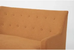 Celestino Copper Settee -Furniture Store 317514 orange fabric settee detail 44