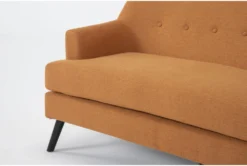 Celestino Copper Settee -Furniture Store 317514 orange fabric settee detail 45