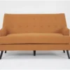 Celestino Copper Settee -Furniture Store 317514 orange fabric settee signature 01