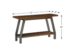 Nias Console Table With Shelf 9 Nias Console Table With Shelf -Furniture Store 317527 brown wood sofa table detail 44