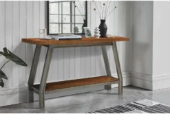 Nias Console Table With Shelf 11 Nias Console Table With Shelf -Furniture Store 317527 brown wood sofa table room 85
