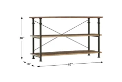 Nira Console Table With Shelves 13 Nira Console Table With Shelves -Furniture Store 317528 brown wood sofa table detail 44