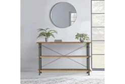 Nira Console Table With Shelves 15 Nira Console Table With Shelves -Furniture Store 317528 brown wood sofa table room 85